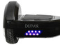 Ein schwarzes Denver Hoverboard mit LED-Licht.