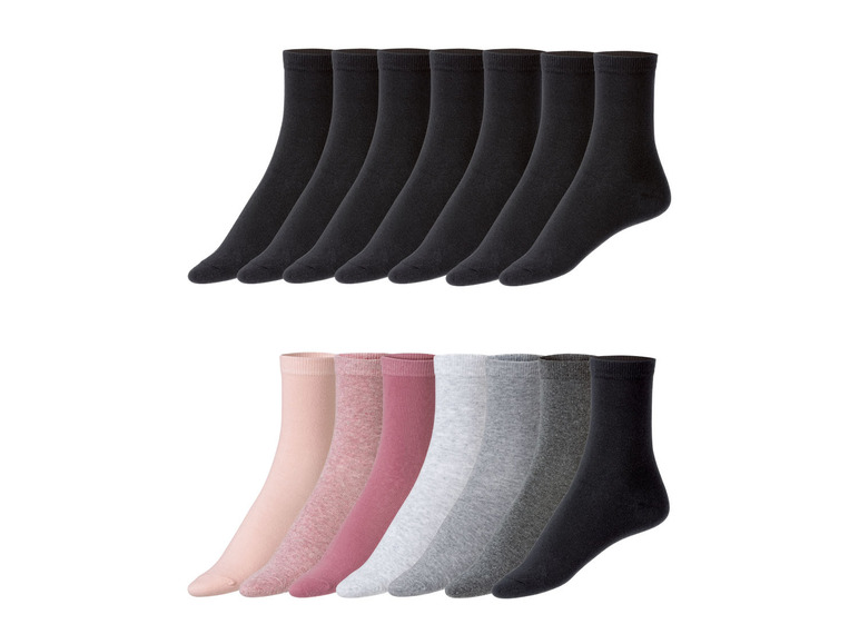 Gehe zu Vollbildansicht: esmara Damen Socken, 7 Paar, mit Baumwolle - Bild 1