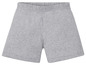 Graue Shorts mit elastischem Bund.