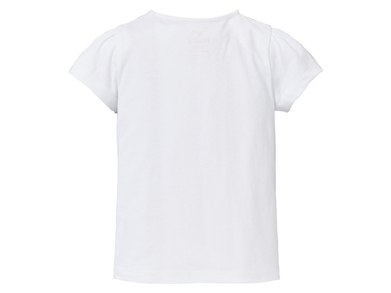 Gehe zu Vollbildansicht: LUPILU® T-Shirts Mädchen, 4 Stück, hoher Bio-Baumwollanteil, mit Schulterknöpfung - Bild 9