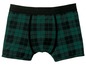 Grüne Boxershorts mit Karomuster.