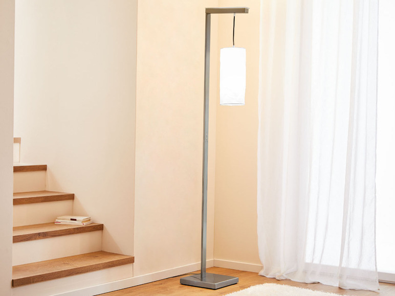 Gehe zu Vollbildansicht: LIVARNO home Stehleuchte LED, mit Textilschirm und Oberlicht - Bild 10
