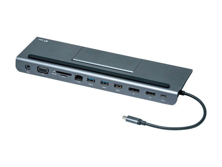 Gehe zu Vollbildansicht: i-tec USB-C Metal Low Profile Triple Display Docking Station + Power Delivery - Bild 1