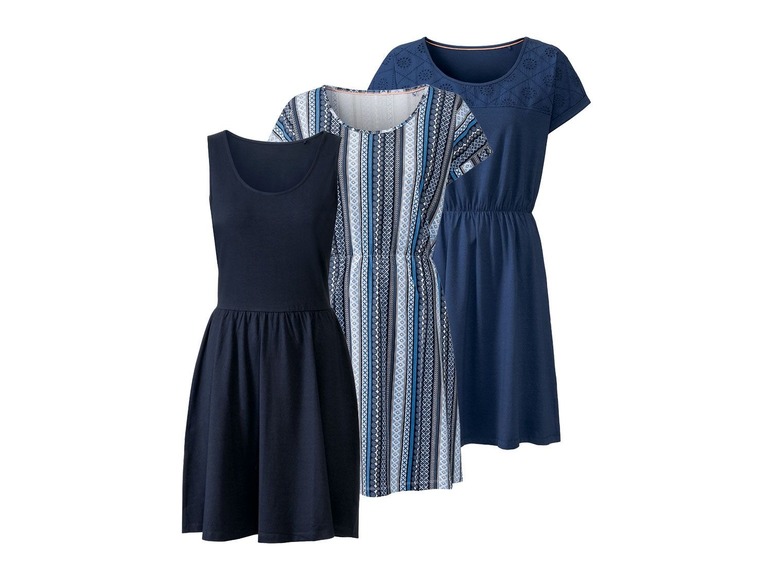 Gehe zu Vollbildansicht: ESMARA® Kleid, in Single-Jersey-Qualität, Gummizug in der Taille, mit Baumwolle - Bild 1