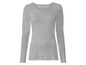 Graues Langarmshirt mit Rundhalsausschnitt