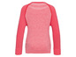 Rosa Sportpullover mit langen Ärmeln für Damen.