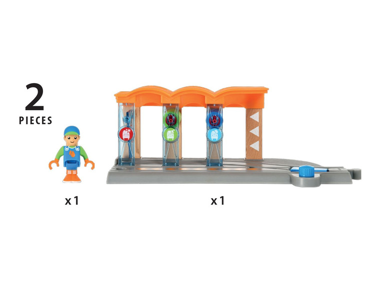 Gehe zu Vollbildansicht: BRIO 33874 »Smart Tech Waschanlage für Züge«, 2-teilig, mit Spielfigur, ab 3 Jahren - Bild 5