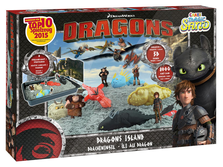 Gehe zu Vollbildansicht: CRAZE Magic Sand Dragons »Dragons Island«, mit 800 g Sand, 4x 3D Förmchen, ab 3 Jahren - Bild 12