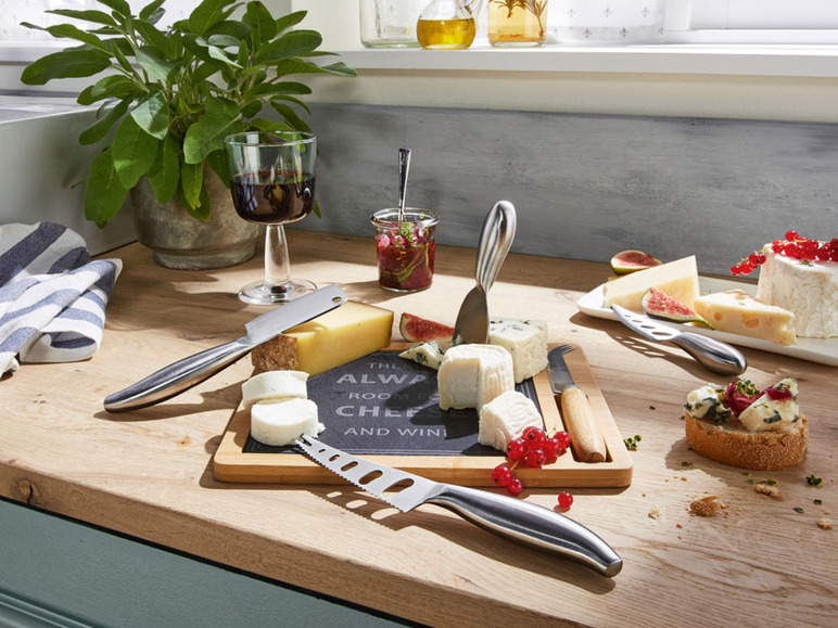 Gehe zu Vollbildansicht: ERNESTO® Käsebrett mit Messer - Bild 3