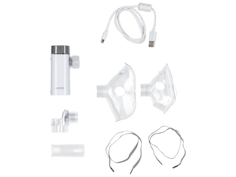Gehe zu Vollbildansicht: SANITAS Inhalator, mit Meshtechnologie, Akku, tragbarer, desinfektionsfähig - Bild 3