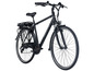 Ein schwarzes Hoore E-Bike mit Hinterradmotor.