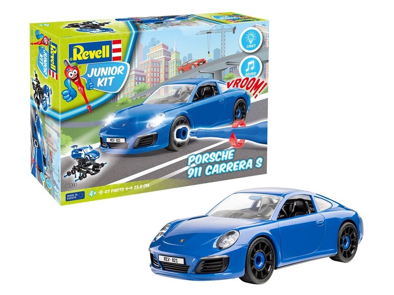 Gehe zu Vollbildansicht: Revell Junior Kit Modellbausatz »Porsche 911 Carrera S«, Fahrzeug, ab 4 Jahren - Bild 3