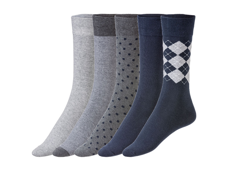 Gehe zu Vollbildansicht: LIVERGY® Herren Socken, 5 Paar, mit Baumwolle - Bild 2