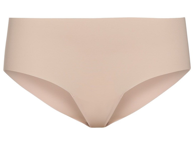 Beigefarbene, nahtlose Unterwäsche.