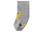 Graue Socken mit Tiermotiv.