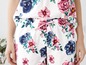 Blumenmuster-Pyjama-Shorts