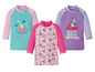 Badeshirts mit Peppa Pig, Paw Patrol und einer Meerjungfrau.