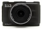 Eine schwarze EasyPix SV5 Streetvision Dashcam mit Weitwinkelobjektiv.