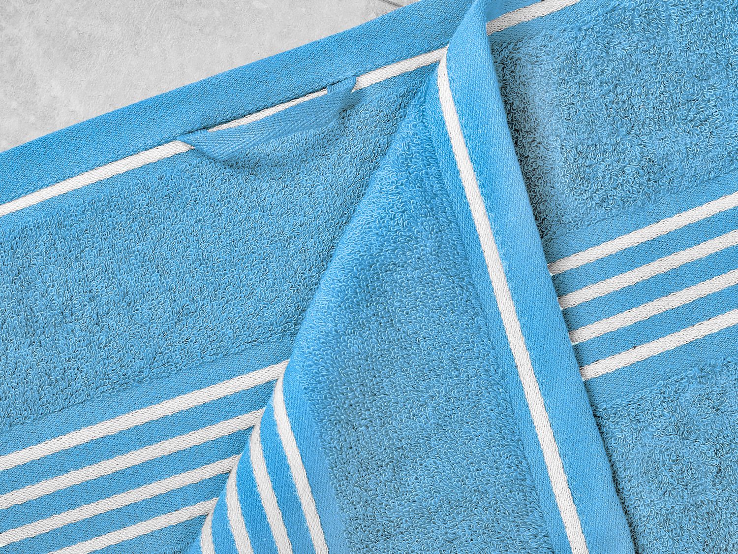 GÖZZE Duschtuch Rio 70 x 140 cm (Blau) – Bild 3 von 4