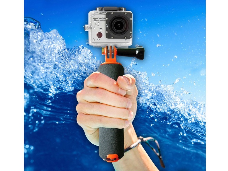 Gehe zu Vollbildansicht: GoXtreme Befestigung für Action Kamera GoXtreme Floating Grip Black Schwarz / Orange - Bild 4