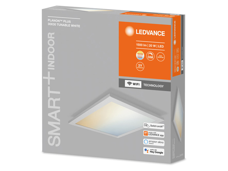Gehe zu Vollbildansicht: Ledvance Smart LED Panel, mit WiFi, 30 x 30 cm - Bild 4