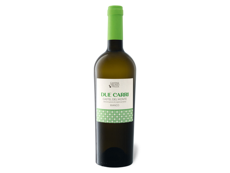 Gehe zu Vollbildansicht: Due Carri Castel del Monte Bianco DOP trocken, Weißwein 2020 - Bild 1
