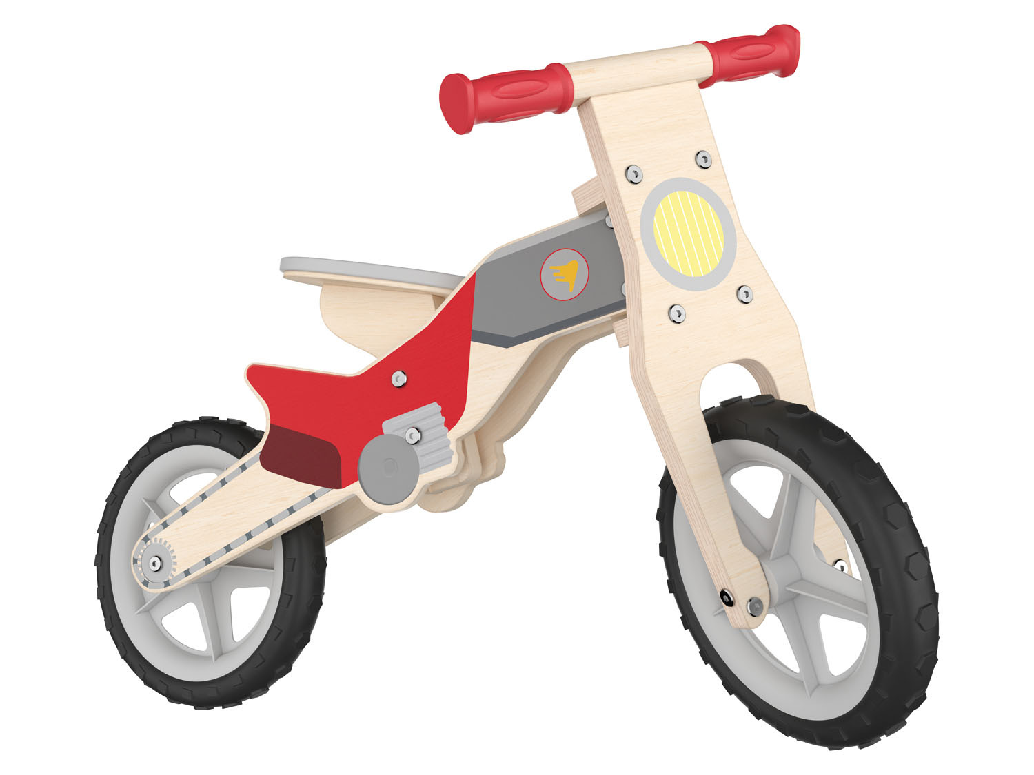 PLAYTIVE JUNIOR Kinder Holz-Laufrad rot Kinderlaufrad Rad 