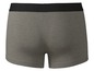 Graue Boxershorts mit schwarzem Bund.