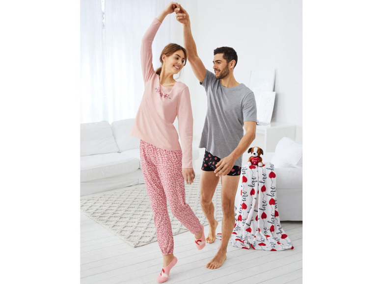 Gehe zu Vollbildansicht: ESMARA® Pyjama Damen, mit Bindeband, mit Baumwolle - Bild 8