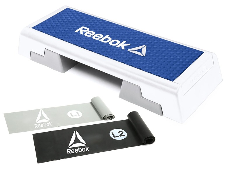 Gehe zu Vollbildansicht: Reebok Stepboard Set inkl. Trainingsbänder - Bild 1