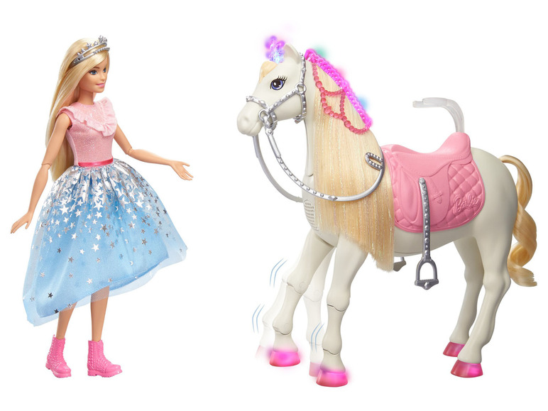Gehe zu Vollbildansicht: Barbie »Prinzessinnen Abenteuer« Tanzendes Pferd und Puppe - Bild 4