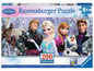 Ein Ravensburger Puzzle mit 200 Teilen mit den Frozen-Charakteren Elsa, Anna, Kristoff und Olaf.