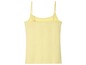 Gelbes Spaghettiträger-Top