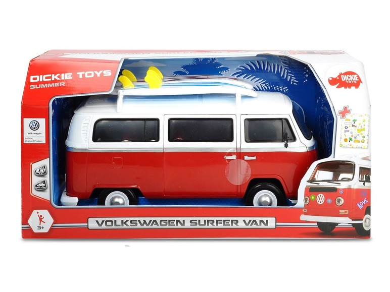 Gehe zu Vollbildansicht: DICKIE Surfer Van, Spielzeugvan mit Friktionsantrieb - Bild 3