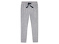 Graue Jogginghose mit schwarzem Kordelzug.