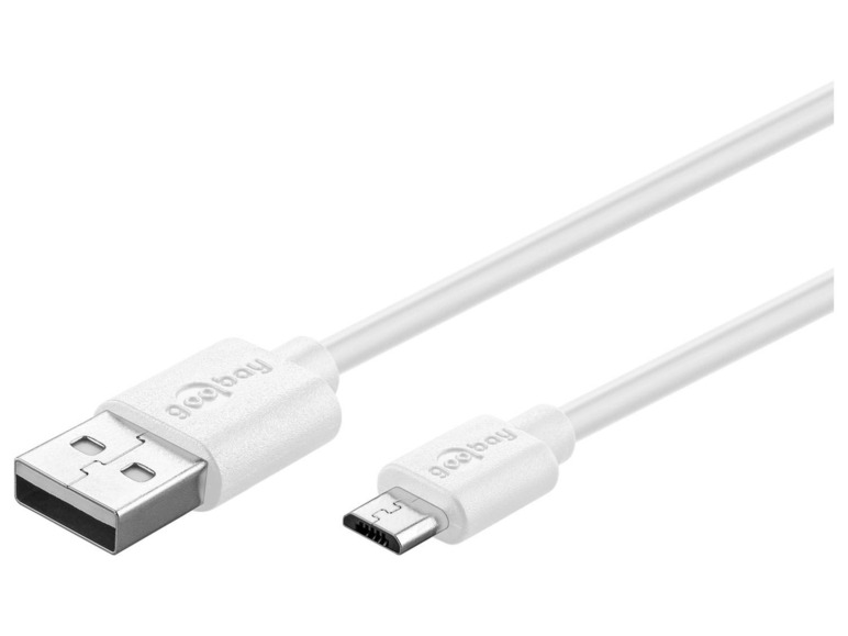 Gehe zu Vollbildansicht: Goobay Dual USB-A2.0 auf Micro USB-Ladeset (12W), weiß - Bild 4