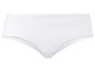 Weiße Baumwoll-Unterhose.