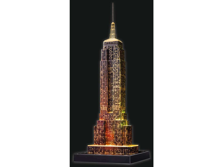 Gehe zu Vollbildansicht: Ravensburger 3D Puzzle Empire State Building bei Nacht - Bild 10
