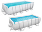 Zwei Bestway Power Steel Pools.