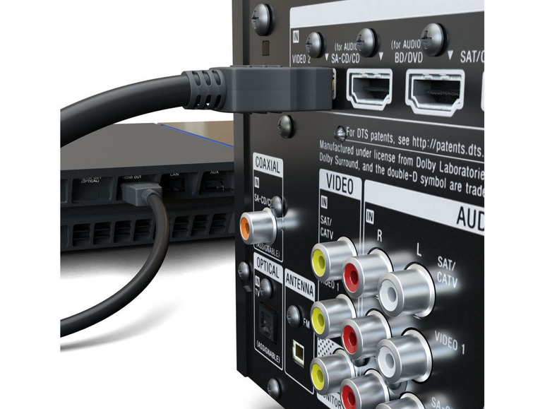 Gehe zu Vollbildansicht: Goobay High-Speed-HDMI™ Kabel mit Ethernet, 4K, schwarz, 10 m - Bild 5