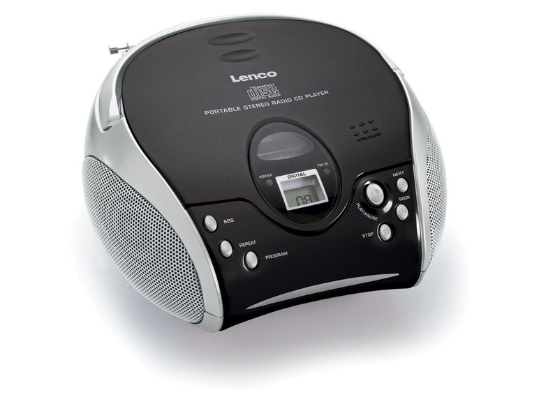 Gehe zu Vollbildansicht: Lenco SCD-24 CD-Radiorekorder mit Kopfhöreranschluss - Bild 2