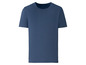 Ein dunkelblaues T-Shirt mit kurzen Ärmeln von Livergy.