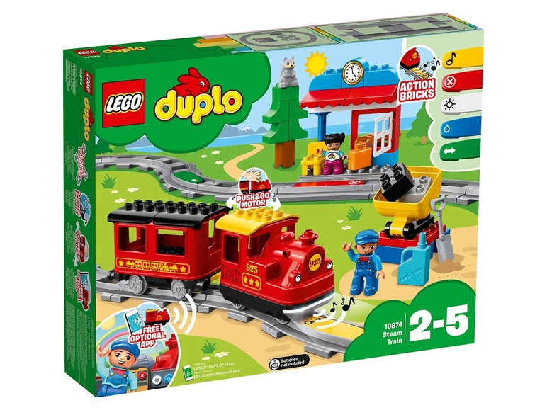 Gehe zu Vollbildansicht: LEGO® DUPLO® 10874 Dampfeisenbahn - Bild 1