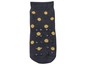 Graue Socken mit gelben Punkten