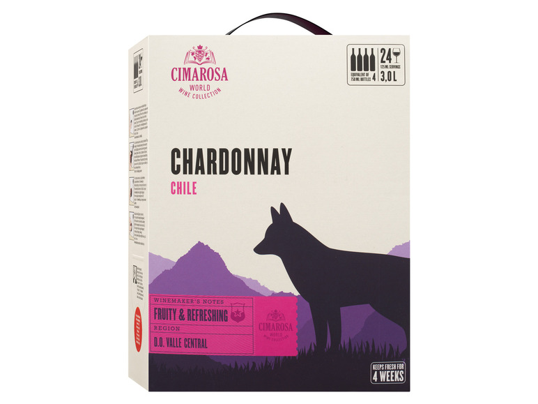 Gehe zu Vollbildansicht: Chile Chardonnay BIB trocken, Weißwein - Bild 1