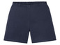 Dunkelblaue Baumwollshorts.