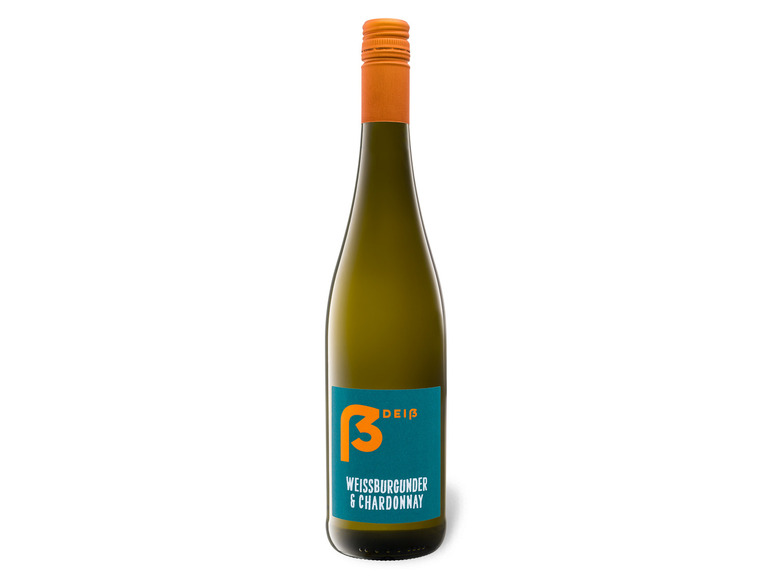 Gehe zu Vollbildansicht: Weingut Christopher Deiß Weißburgunder & Chardonnay QbA trocken, Weißwein 2022 - Bild 1