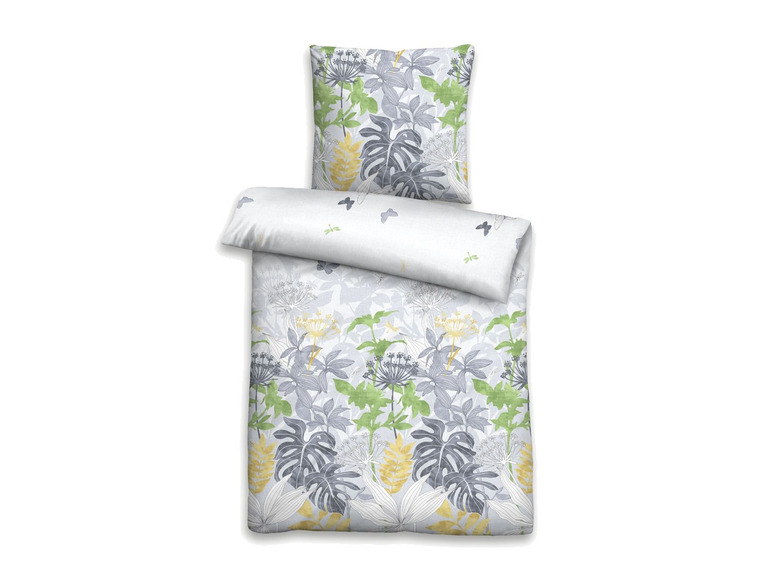 Bettwäsche mit tropischem Blattdesign