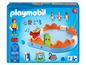Playmobil Spielset mit Babybadewanne, Rutsche und Schaukel.