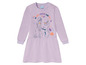 Lila Frozen Kleid mit Olaf und Elsa Aufdruck.